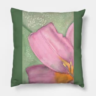 Daylily, original watercolor painting Pillow