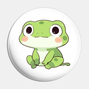 Simple drawn cute frog Pin