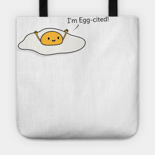 Cute and Funny Egg Pun T-Shirt Tote