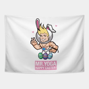 Mr. Yoga - Happy Easter! Tapestry