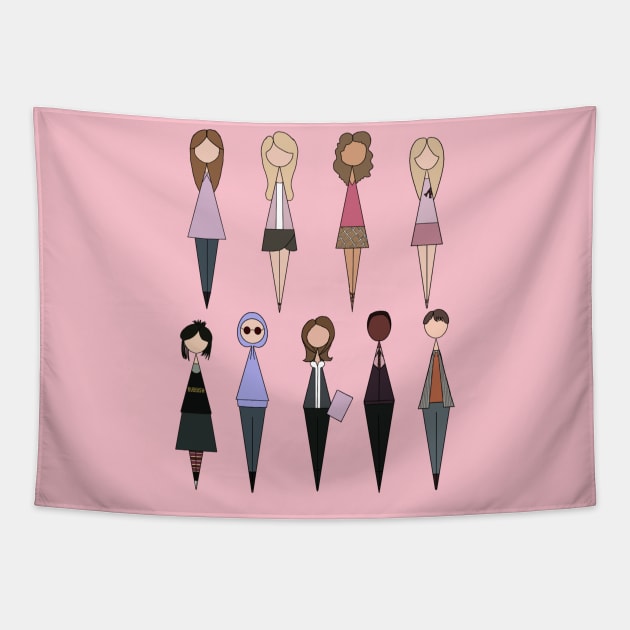 Mean Girls Tapestry by Faceless Favorites 