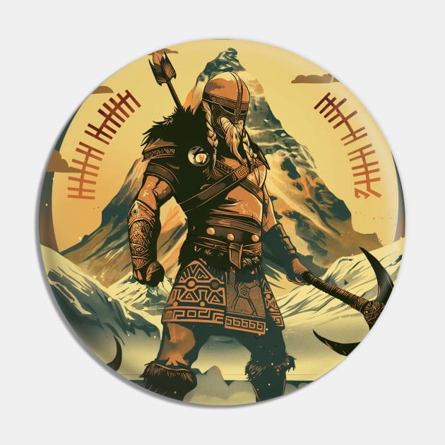 Viking Warrior Pin by Durro