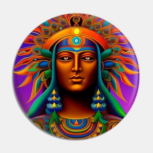 New World Gods (26) - Mesoamerican Inspired Psychedelic Art Pin