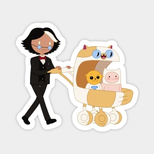 Simon, baby Finn and baby Jake Magnet