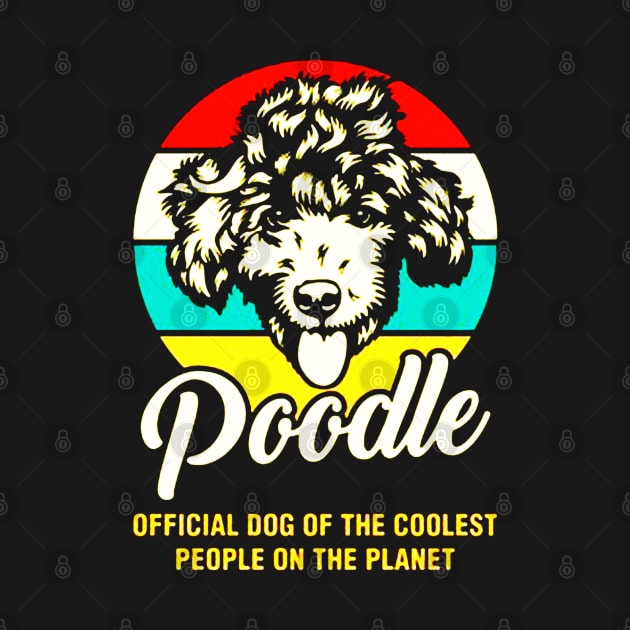 Funny Poodle Dog Vintage Retro by fadetsunset