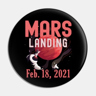 Mars Landing Day Space Exploration Mission Perseverance Pin