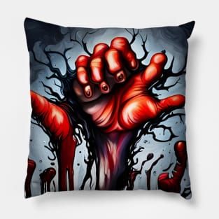 scary hand Pillow