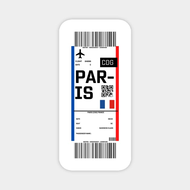 Boarding pass for Paris Magnet by ghjura