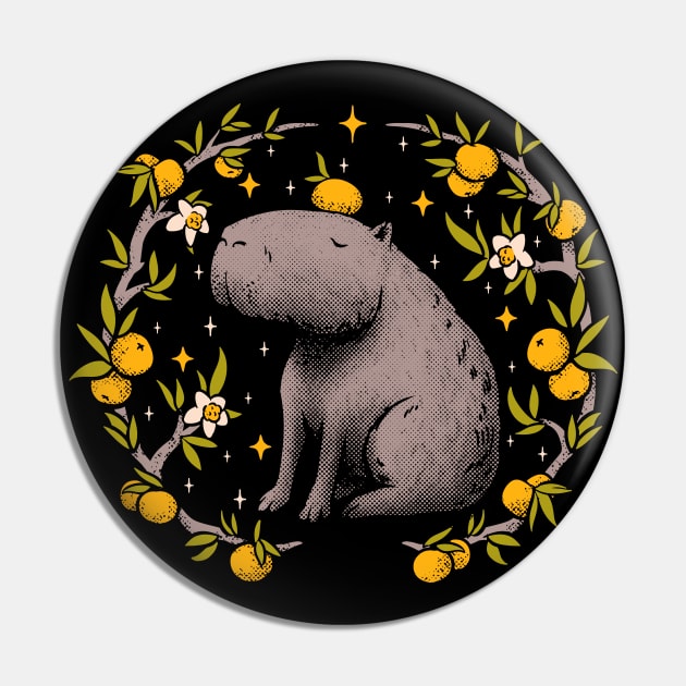 Goblincore Aesthetic Capybara Chilling With Orange on Head | Cottagecore Capy Yuzu Citrus Fruit Blossom Flowers Meditating - Dreamcore Fairytale Mycology Fungi Shrooms Forager Foraging Pet Mat Bandata Pin by anycolordesigns