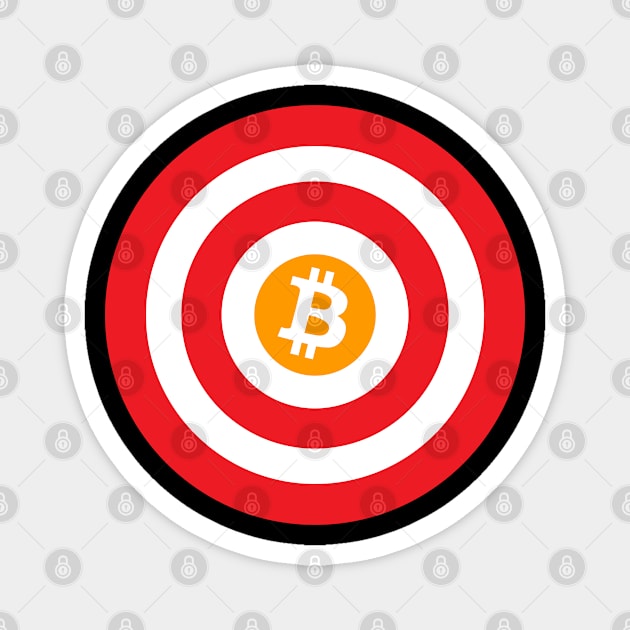 bitcoin Target Magnet by graphicganga