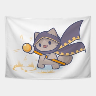 Tiny Thunder Mage Kitty Tapestry