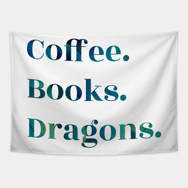 Coffee, Books, Dragons Tapestry by Pretty Opinionated's Top Picks