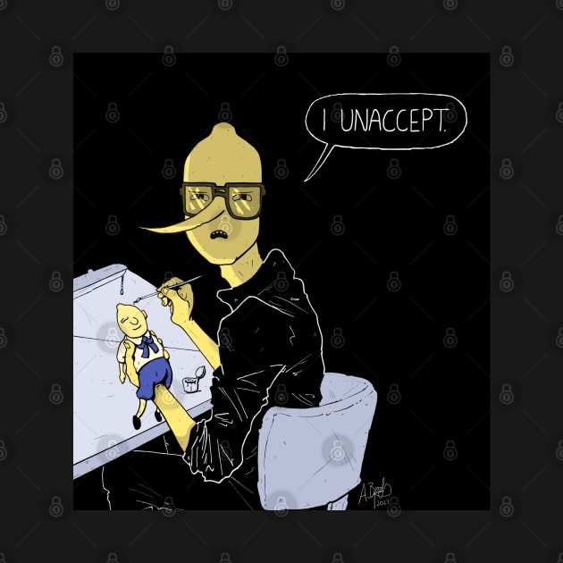 Lemongrab Painting Lemonsweets I Unaccept Adventure Time Unacceptable! by Witches Get Stitches