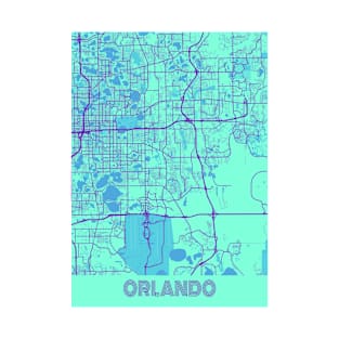 Orlando - United States Galaxy City Map T-Shirt