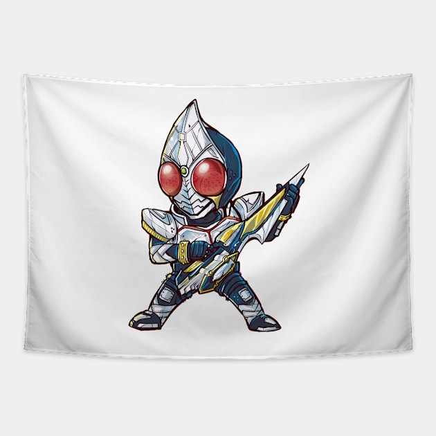 Kamen Rider Blade Chibi Tapestry by RatjoenMerch