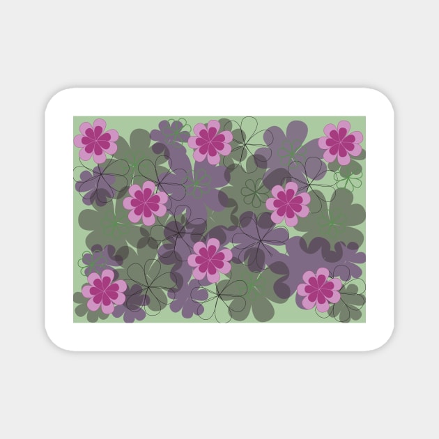 Floral pattern Magnet by dddesign