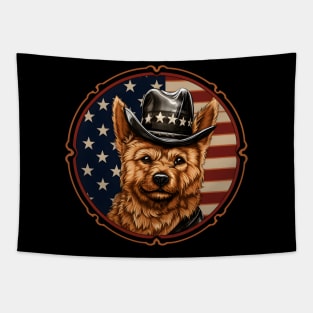 Norwich Terrier 4th of July Tapestry