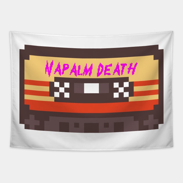 Napalm Death 8bit cassette Tapestry by terilittleberids