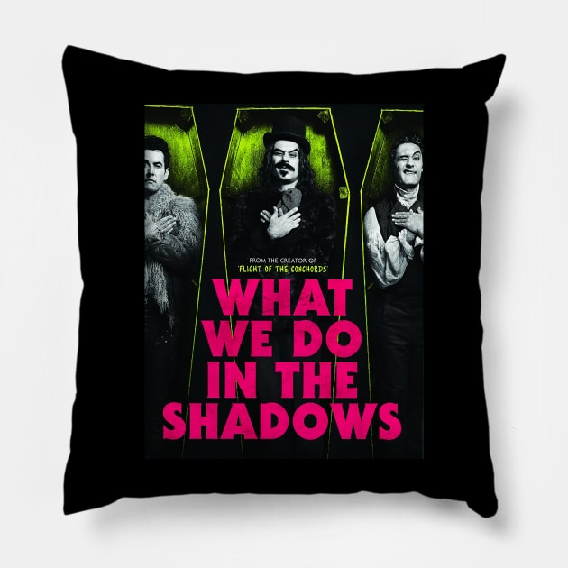 What We Do In The Shadows Flight of the Conchords Pillow by mynamekian