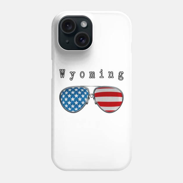 AMERICA PILOT GLASSES WYOMING Phone Case by SAMELVES