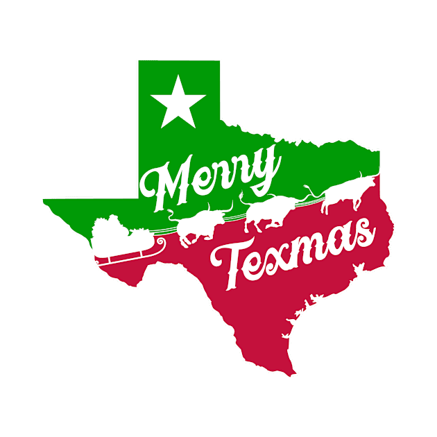 Merry Texmas - Longhorns with Santa by BRAVOMAXXX