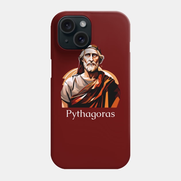 Pythagoras Math Teacher Gift , Pythagorean theorem, funny Phone Case by Witchy Ways