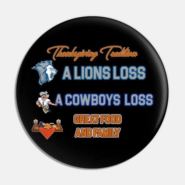 NFL Thanksgiving Tradition Pin by RUTSSports