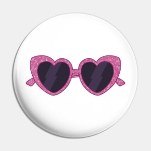 sparkling pink purple heart shaped sunglasses aesthetic dollette coquette Pin