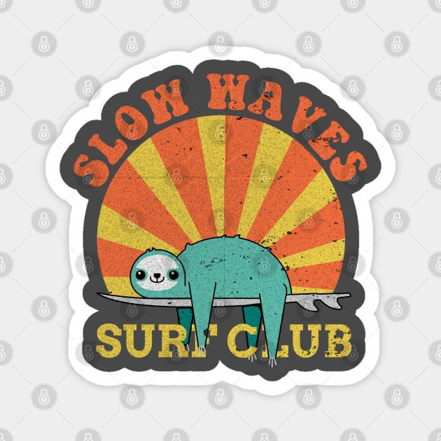 Slow waves surf club Magnet by SashaShuba