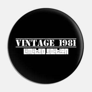 The myth, the legend of 1981 Pin