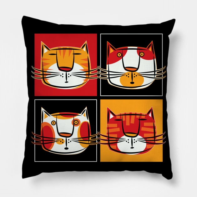 Amaze Cats Pillow by wickedpretty