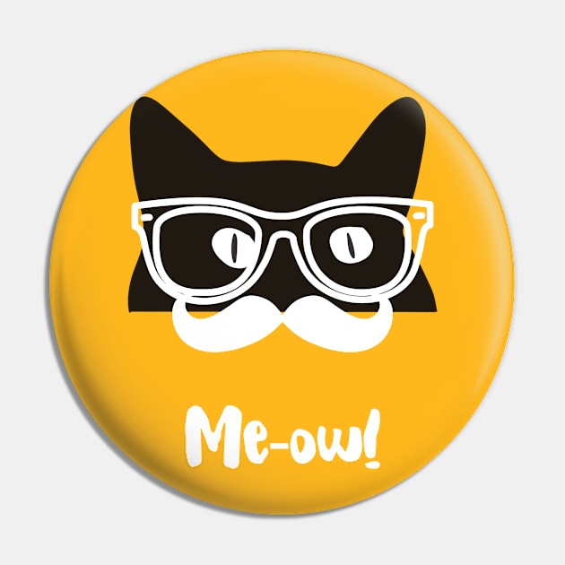 Funny black cat in glasses Pin by Walters Mom