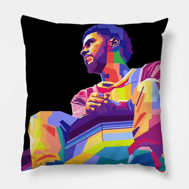 j cole pop art Pillow by Sakent