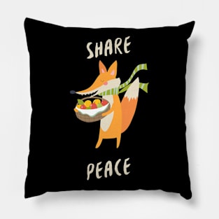 Share Peace Thanksgiving day gift Pillow