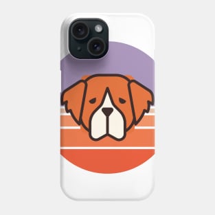 Sunset Walk with my St Bernard Phone Case