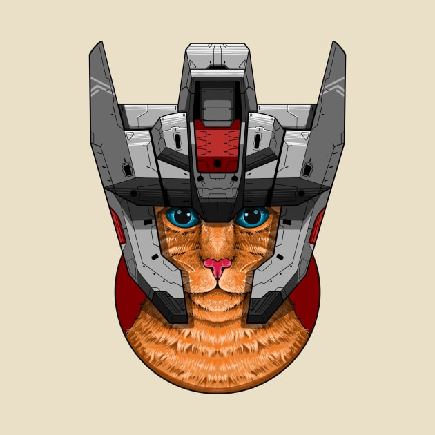 Feline mecha: Gundam Helmet Edition by virgot