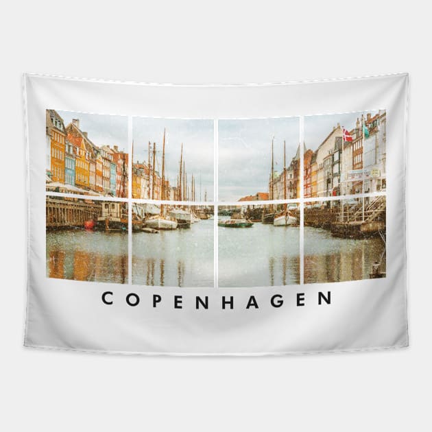 Copenhagen Denmark vintage Tapestry by SerenityByAlex