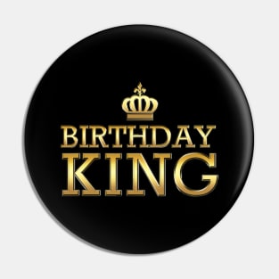 Birthday King Cool Cute Funny Any Age Bday Gift For Boy Pin