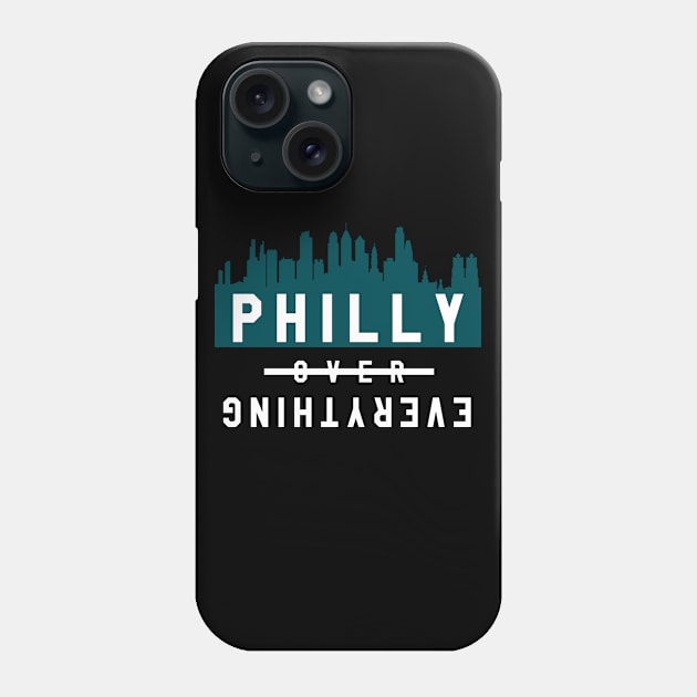 Philly over Everything - Black/Green Phone Case by KFig21