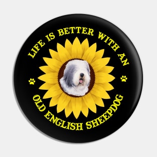 Old English Sheepdog Lovers Pin