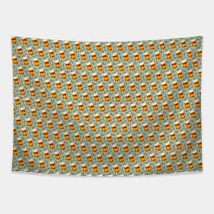 Pretzel Beer Pattern Tapestry