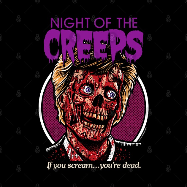 Night Of The Creeps, horror, 80s, cult classic by PeligroGraphics