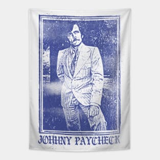 Johnny Paycheck / Old School Xerox Style Fan Design Tapestry