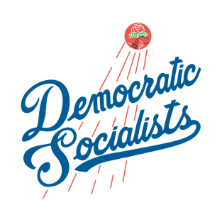 Democratic Socialists Baseball Style White T-Shirt