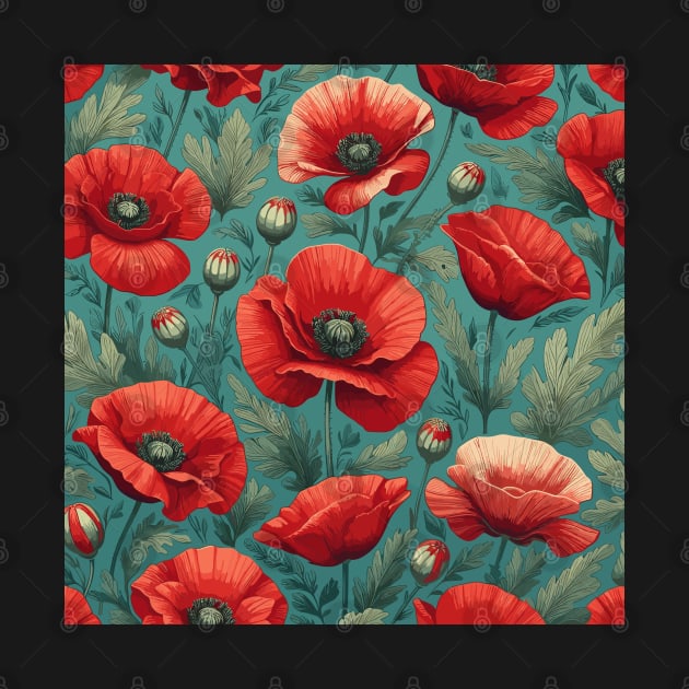 Red Poppy Flower by Jenni Arts