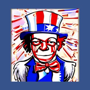 Uncle Sam Graffiti Character July 4 T-Shirt