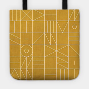 My Favorite Geometric Patterns No.4 - Mustard Yellow Tote