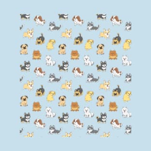 Dogs Pattern T-Shirt