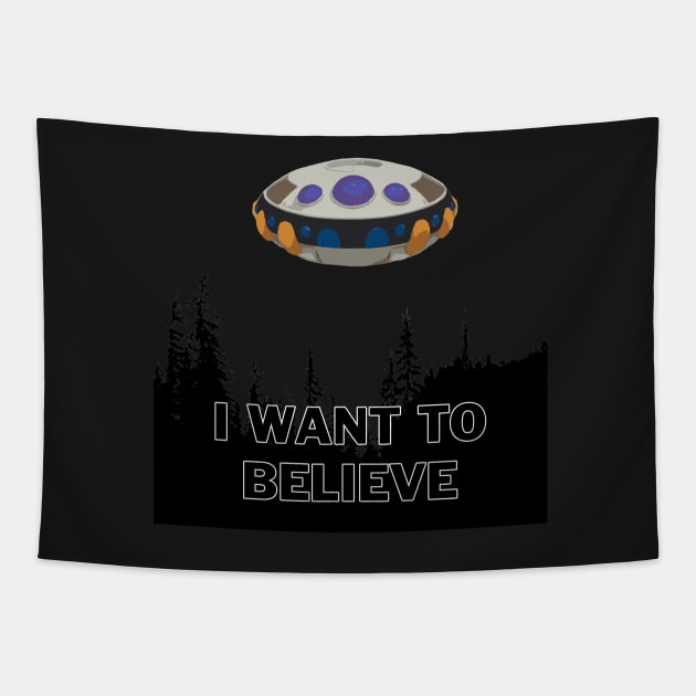 Frieza Spaceship - I want to believe Tapestry by Pegazusur