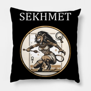 Sekhmet Ancient Egyptian Goddess of War and Healing Pillow